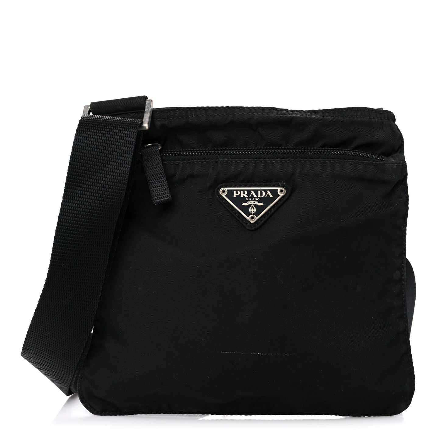 Tessuto Nylon Crossbody Bag Black