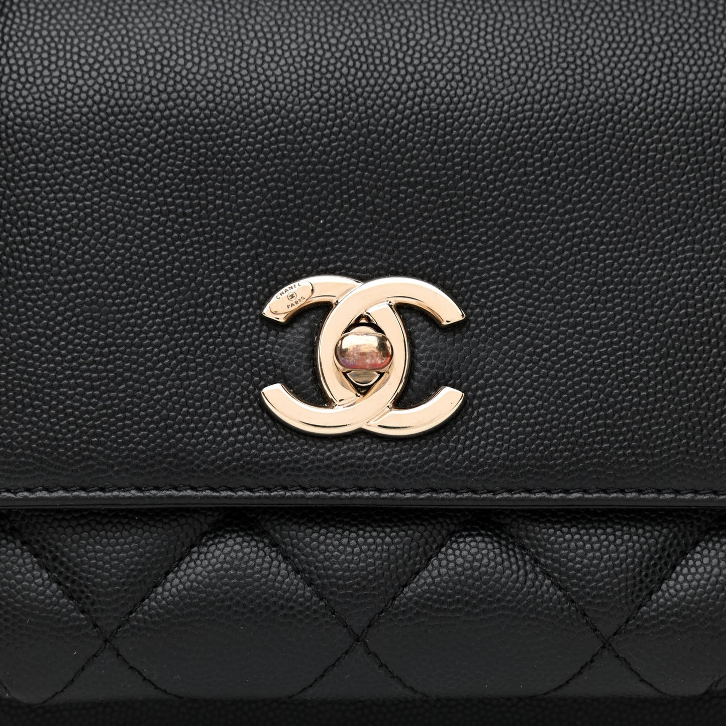 Caviar Quilted Small Business Affinity Flap Black