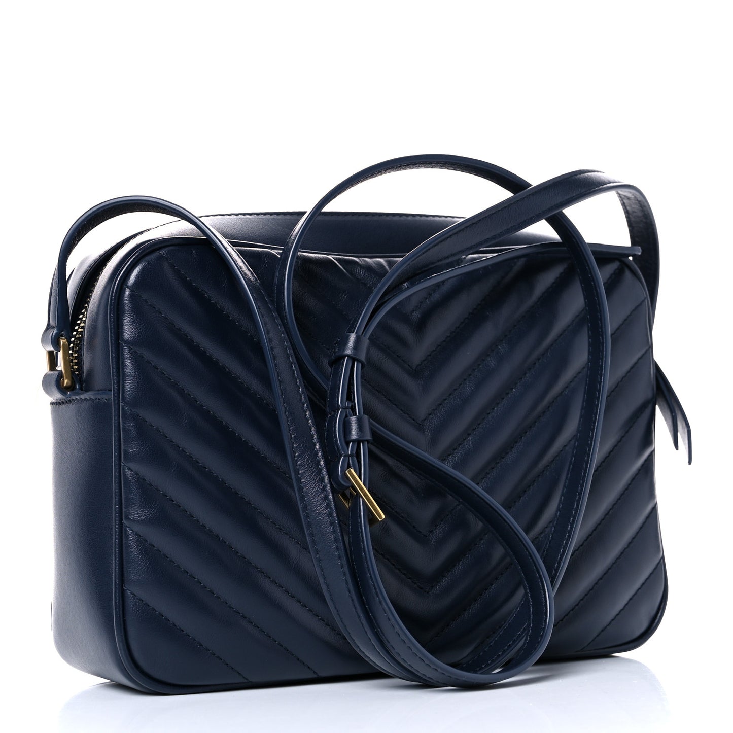 Calfskin Matelasse Monogram Lou Camera Bag Navy