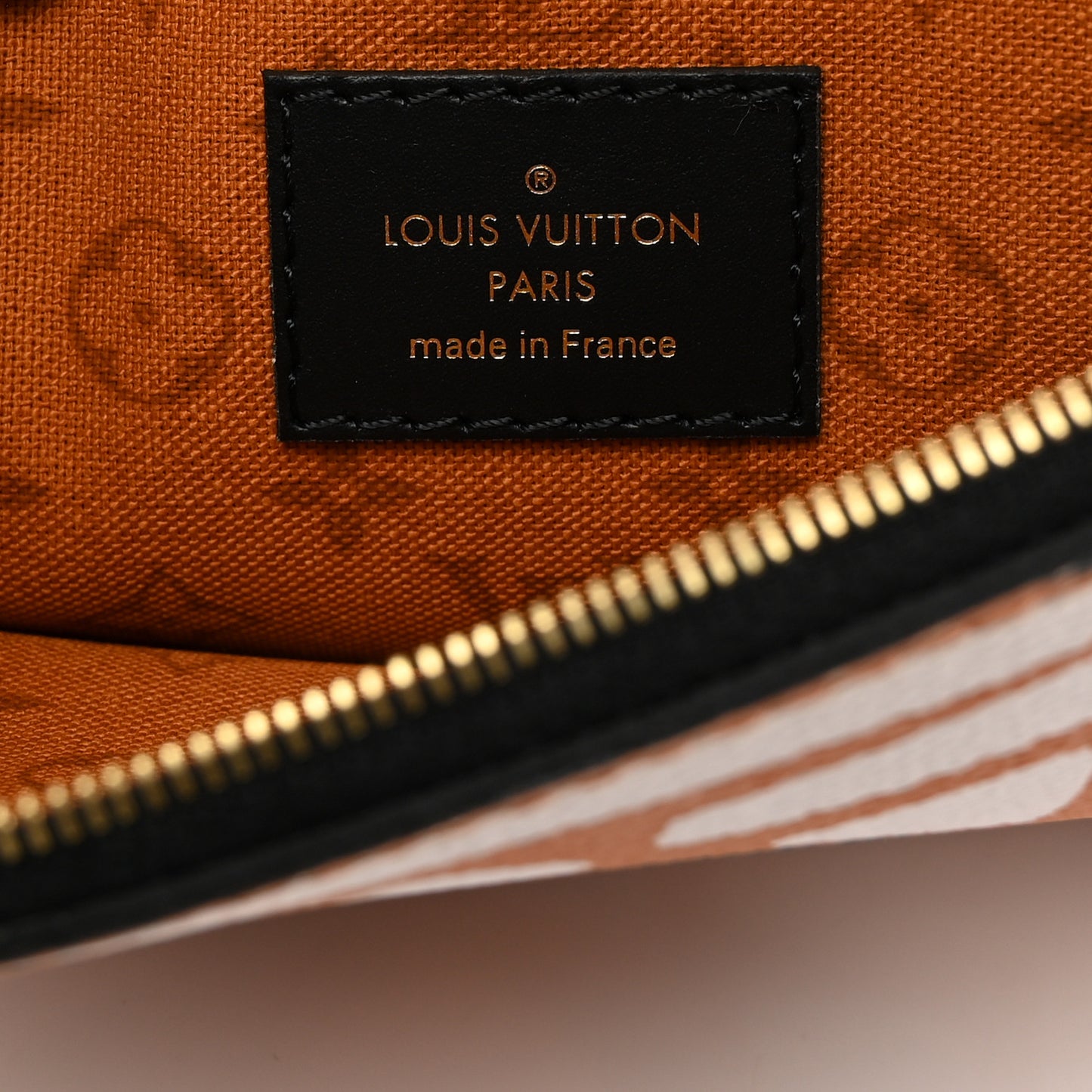 Monogram Giant Crafty Neverfull MM GM Pochette Creme Caramel