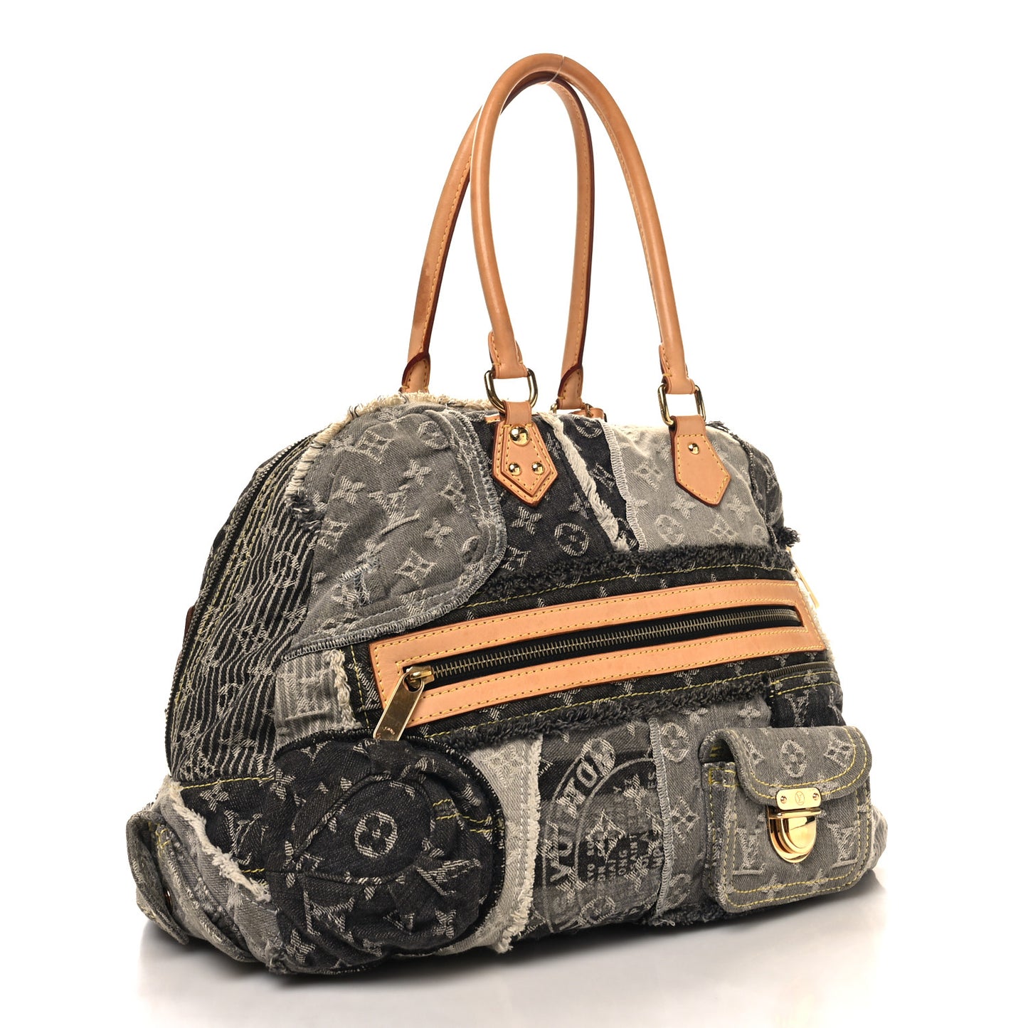 Denim Patchwork Bowly Black