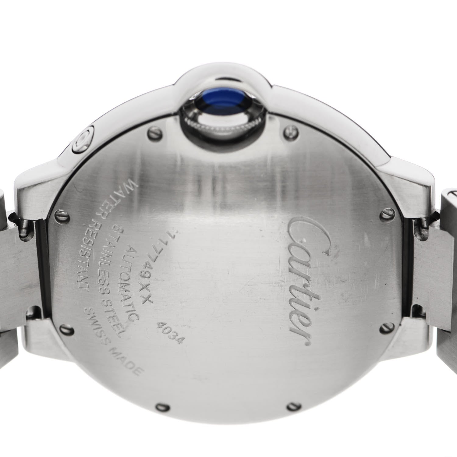 Cartier Stainless Steel 37mm Ballon Bleu De Cartier Moonphase Automatic Watch 4 of 5