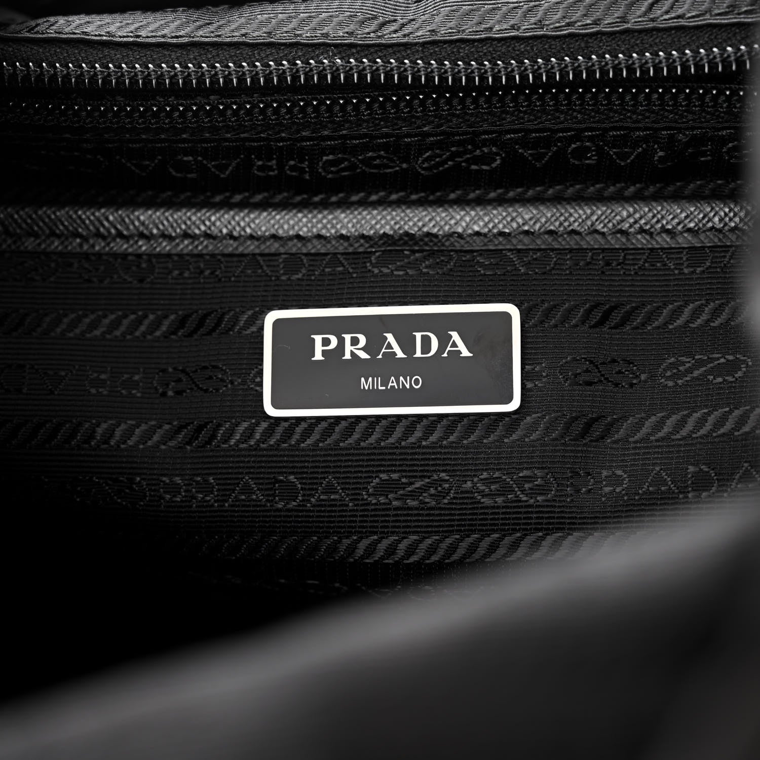 Prada Re-Nylon Saffiano Medium Backpack Black 6 of 9