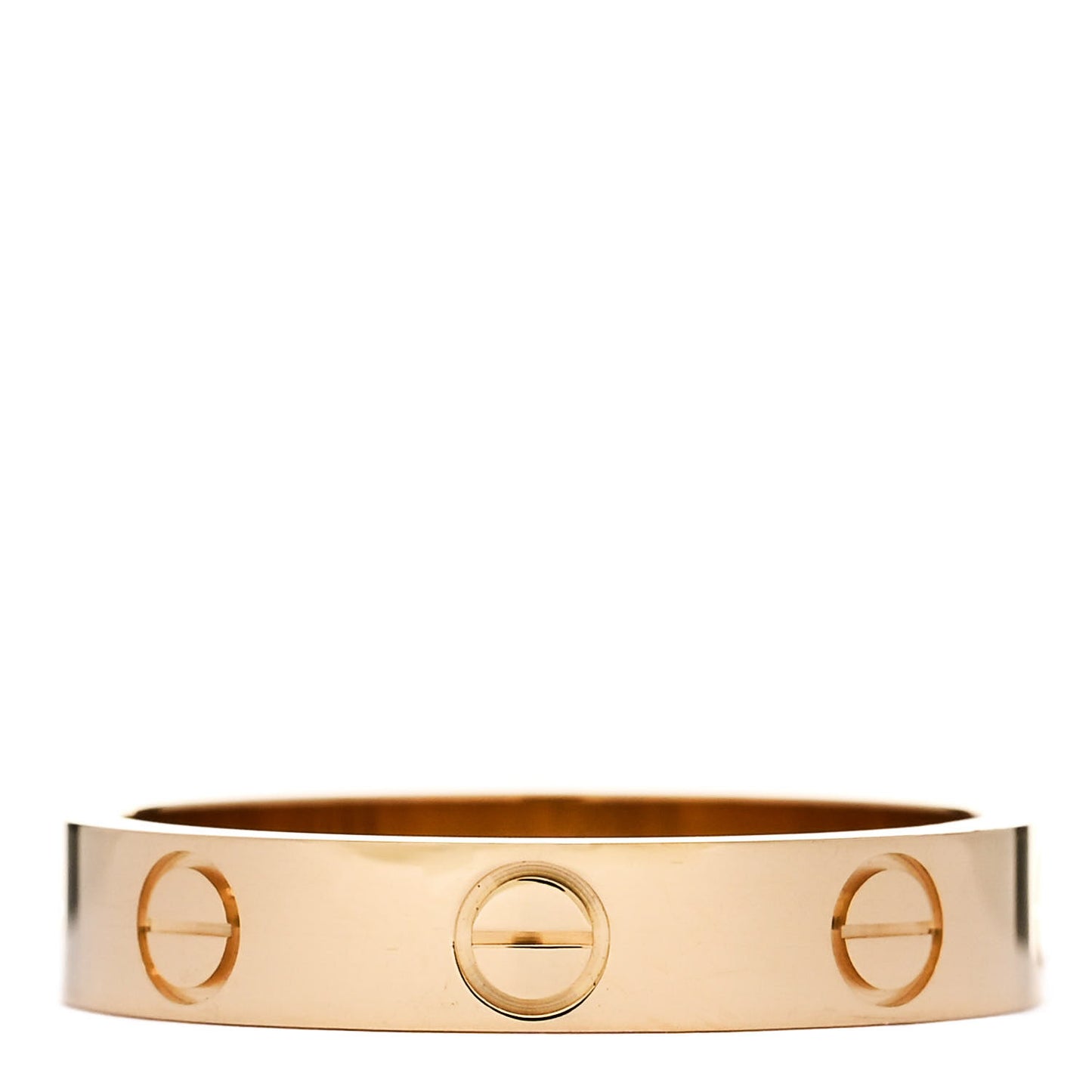 18K Yellow Gold 3.5mm LOVE Wedding Band Ring 52 6