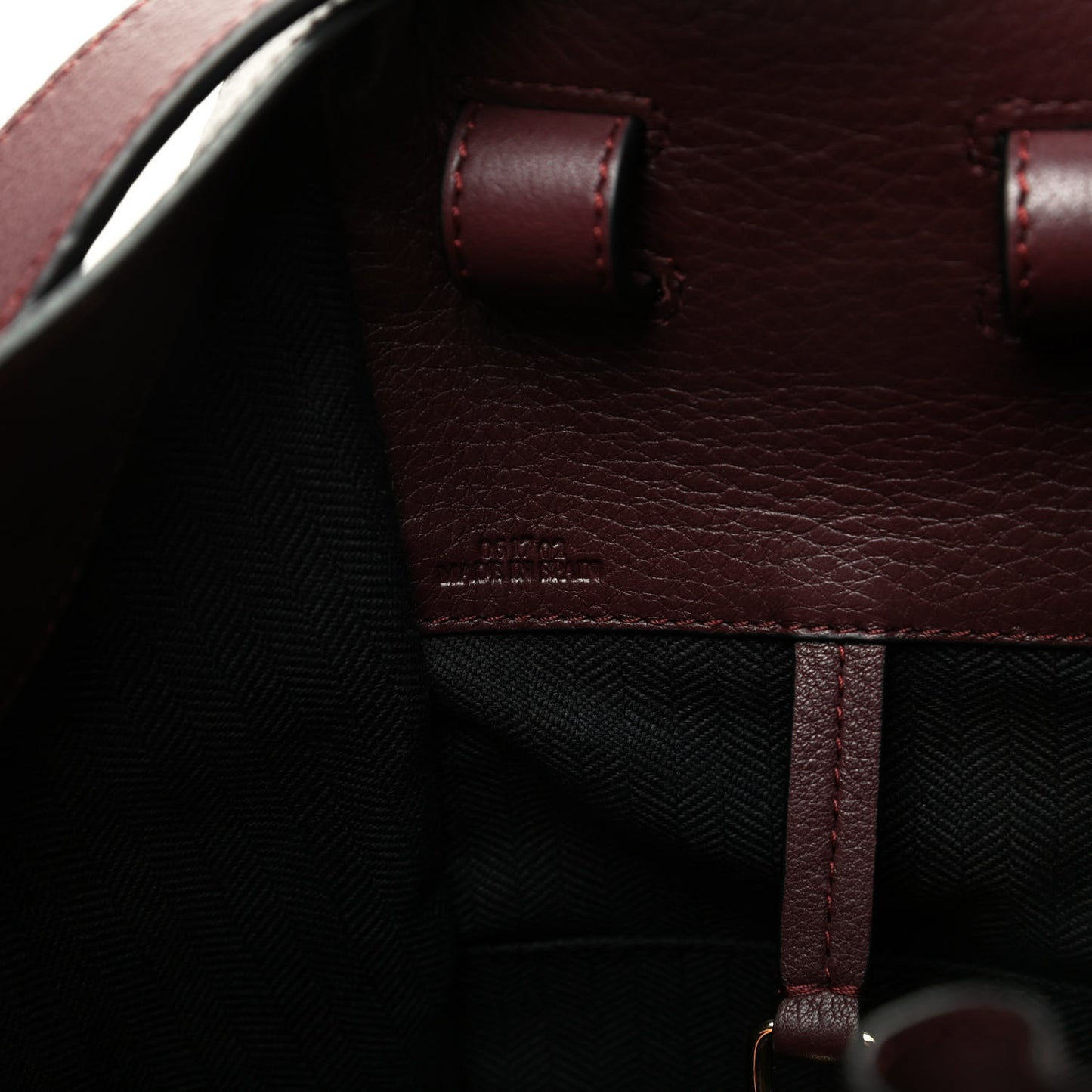 Calfskin Small Hammock Shoulder Bag Maroon Oxblood