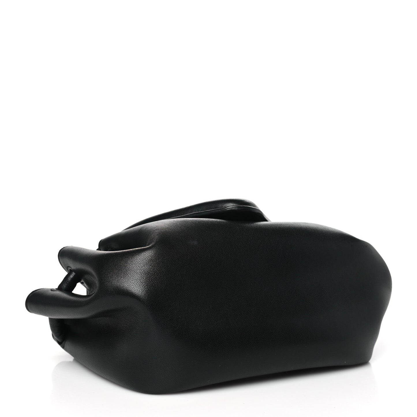 Lambskin Small Beak Triangle Flap Shoulder Bag Black
