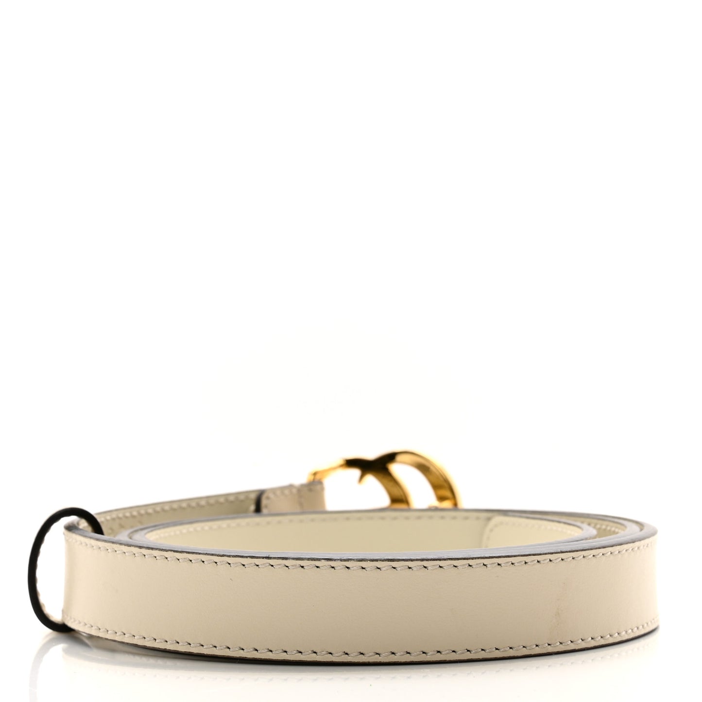 Calfskin Double G 20mm Belt 85 34 Mystic White