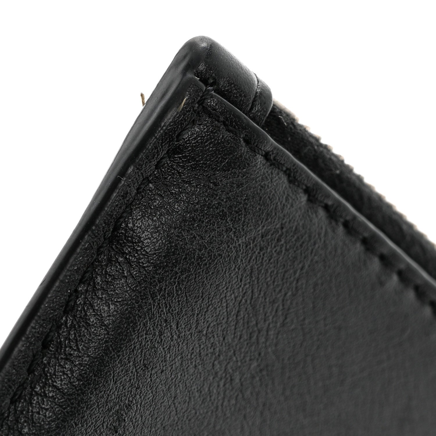 Valentino Garavani Calfskin Skull Logo Coin Case Card Holder Black 10 of 11