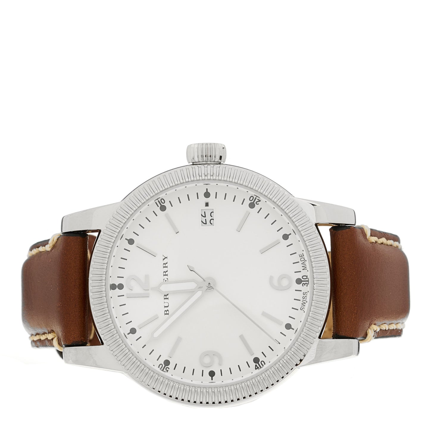 Stainless Steel Calfskin 38mm Utilitarian Quartz Watch BU7823