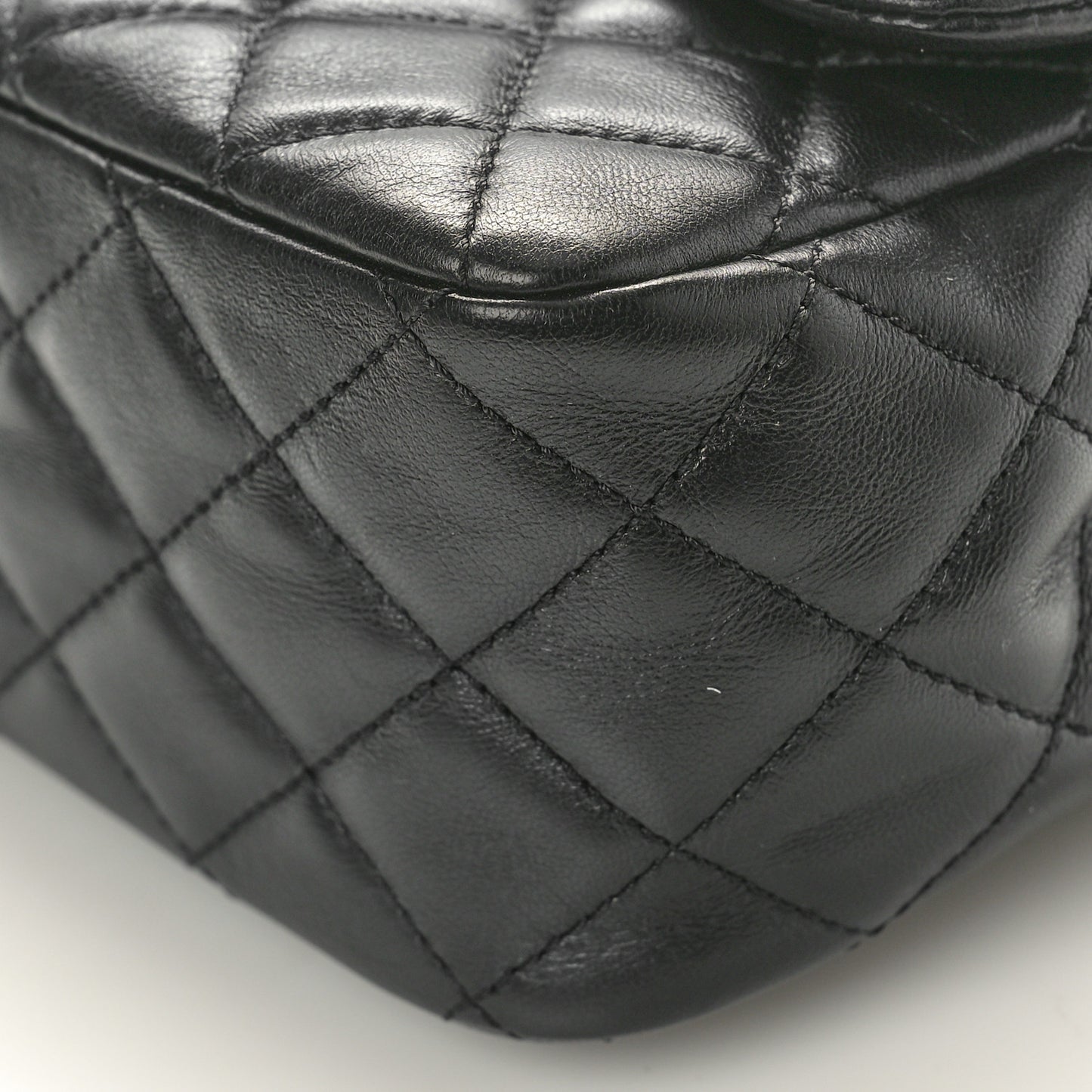 Lambskin Quilted Mini Romance Square Flap Black