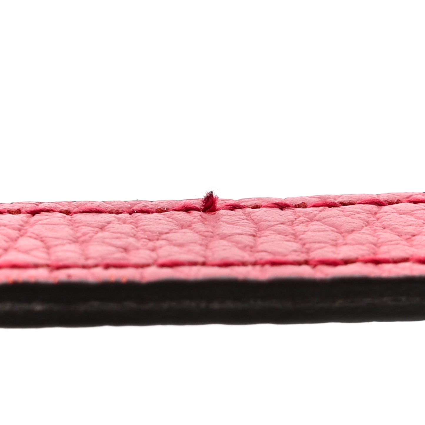 Dollar Calfskin Interlocking G Chain Wallet Red