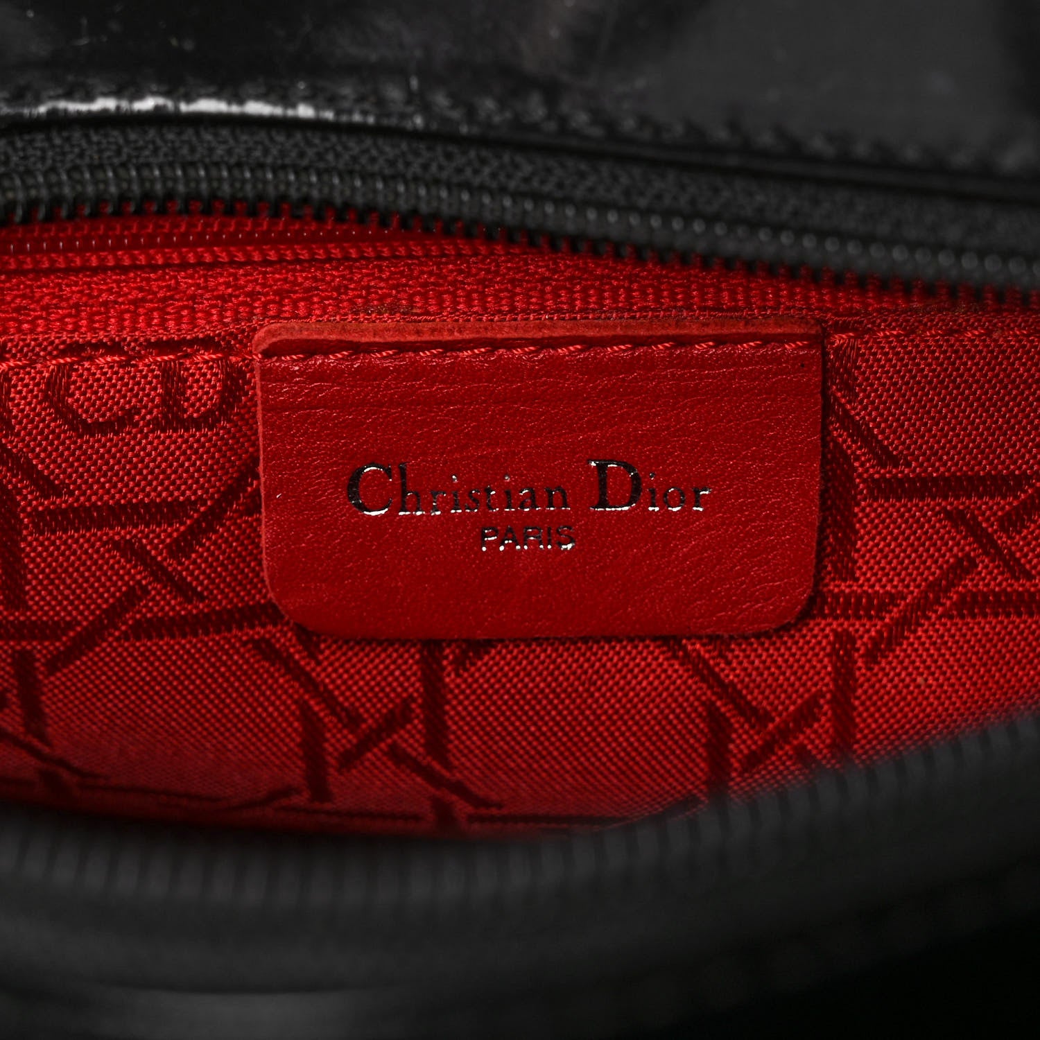 Christian Dior Glazed Calfskin Medium Lady Dior Black 6 of 18