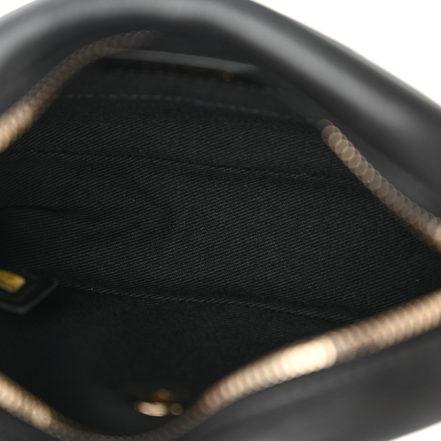Goatskin Quilted Small Casual Trip Camera Case Black