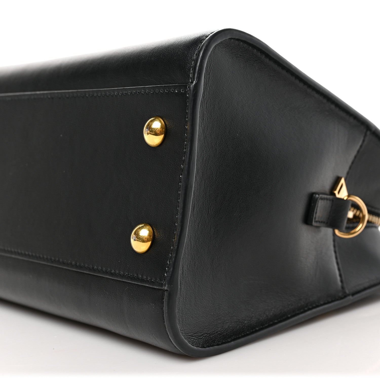 Saint Laurent Calfskin Monogram Baby Cabas Black 8 of 9