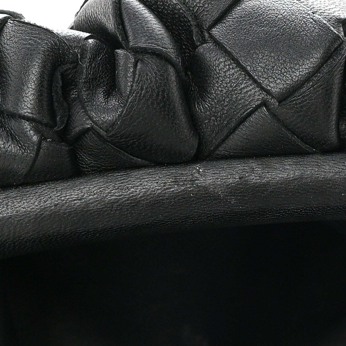 Nappa Maxi Intreccio The Pouch Oversized Clutch Black