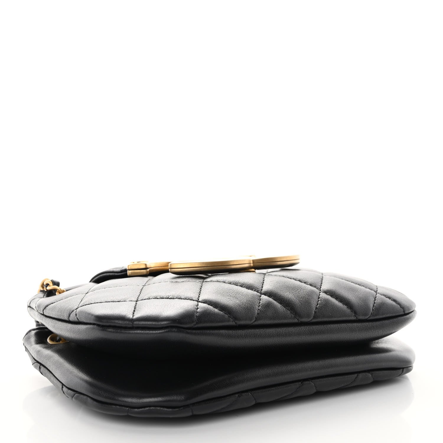 Chanel Lambskin Quilted Small Messenger Bag Black 4 of 9