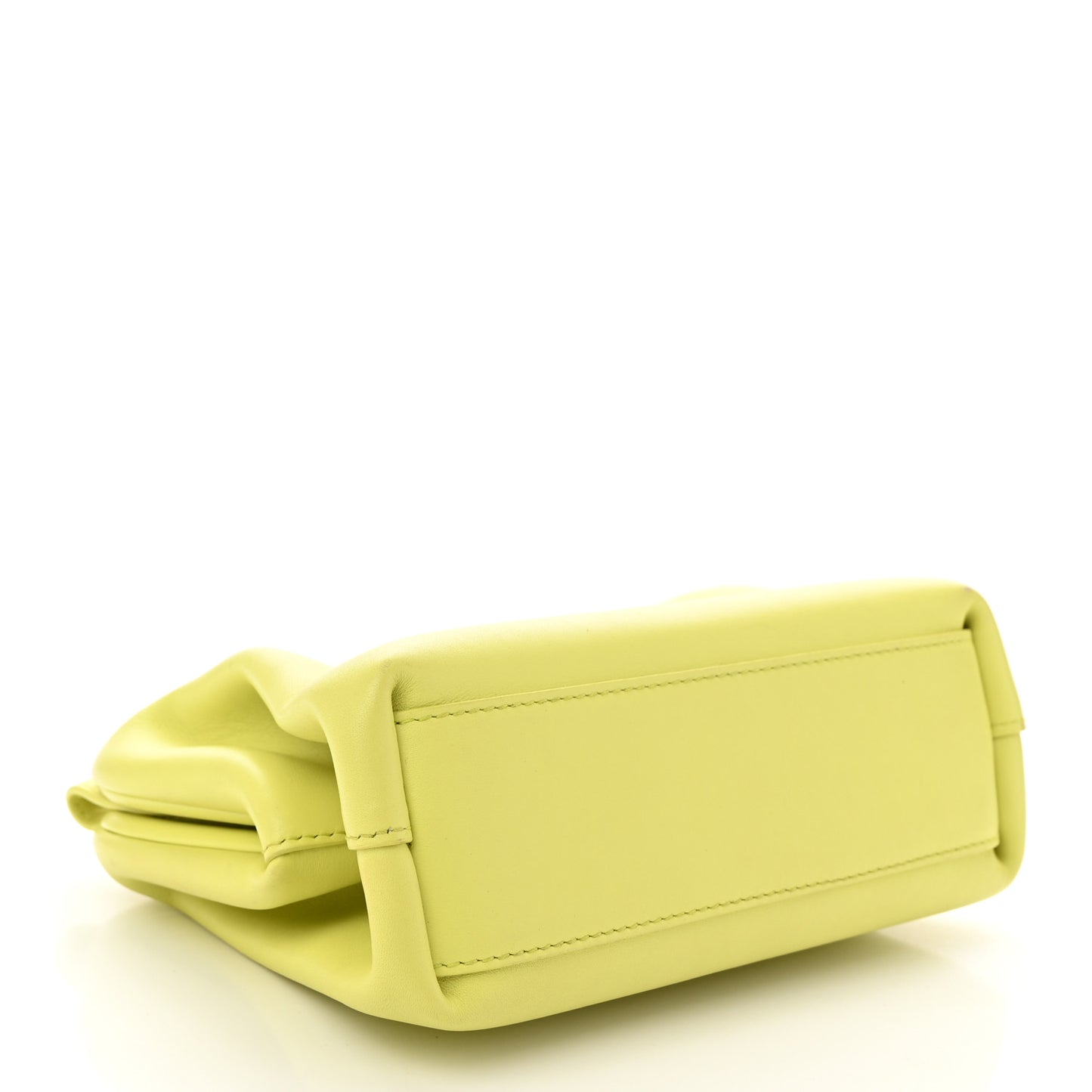 Calfskin Small The Point Triangle Bag Seagrass