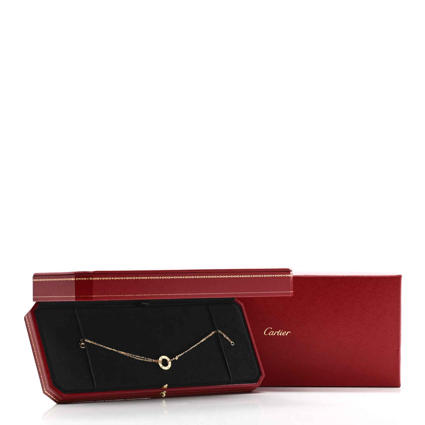 18K Yellow Gold Diamond LOVE Bracelet
