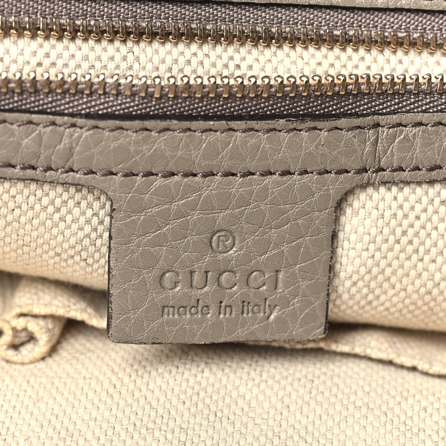 Gucci Pebbled Calfskin Small Soho Hobo Fango 6 of 12