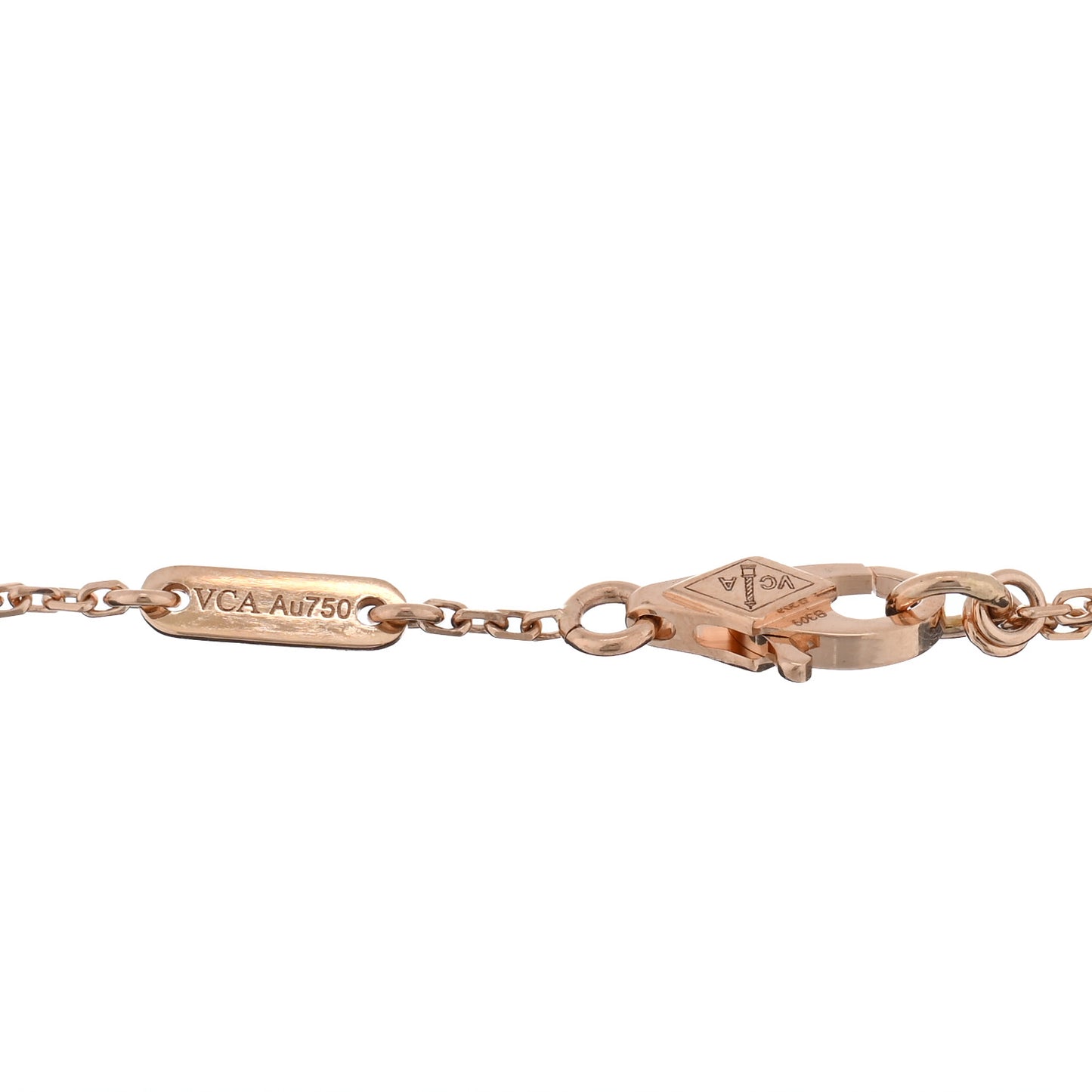 18K Rose Gold Carnelian Sweet Alhambra Bracelet