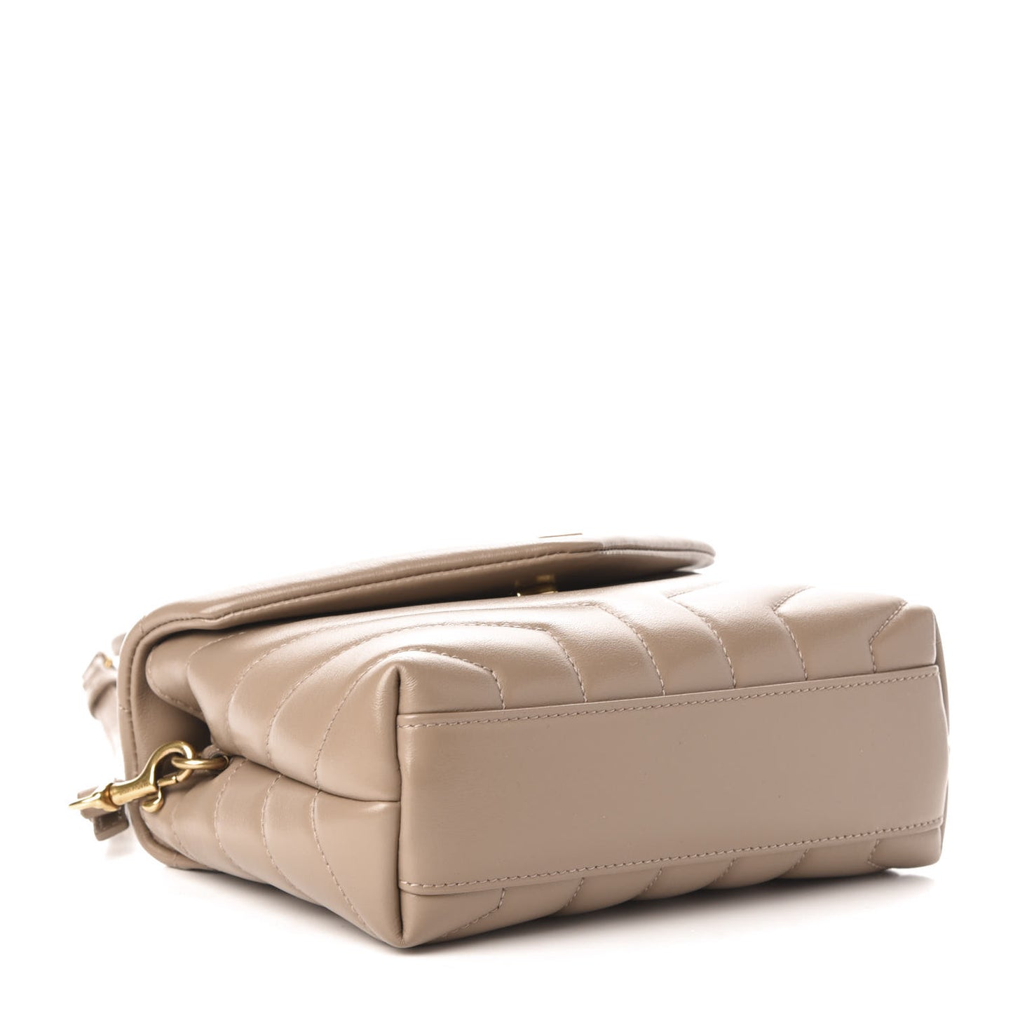 Calfskin Y Quilted Monogram Toy Loulou Satchel Dusty Grey