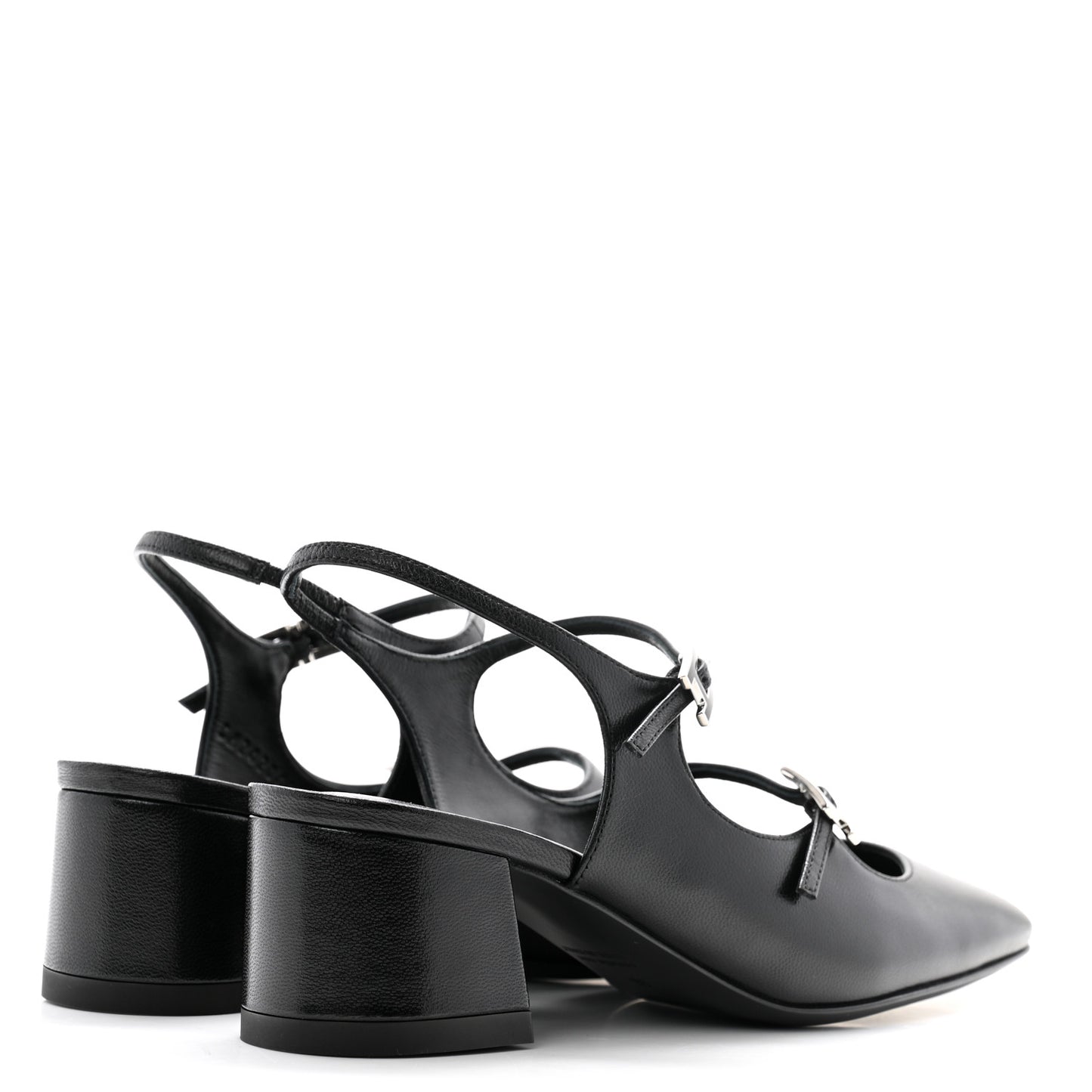 Goatskin Jackie 50 Pumps 36 Black