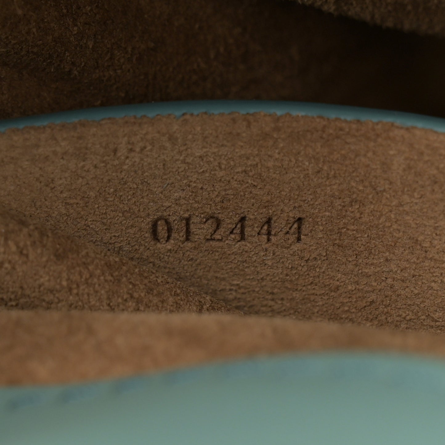 Smooth Calfskin Pebble Pouch Water