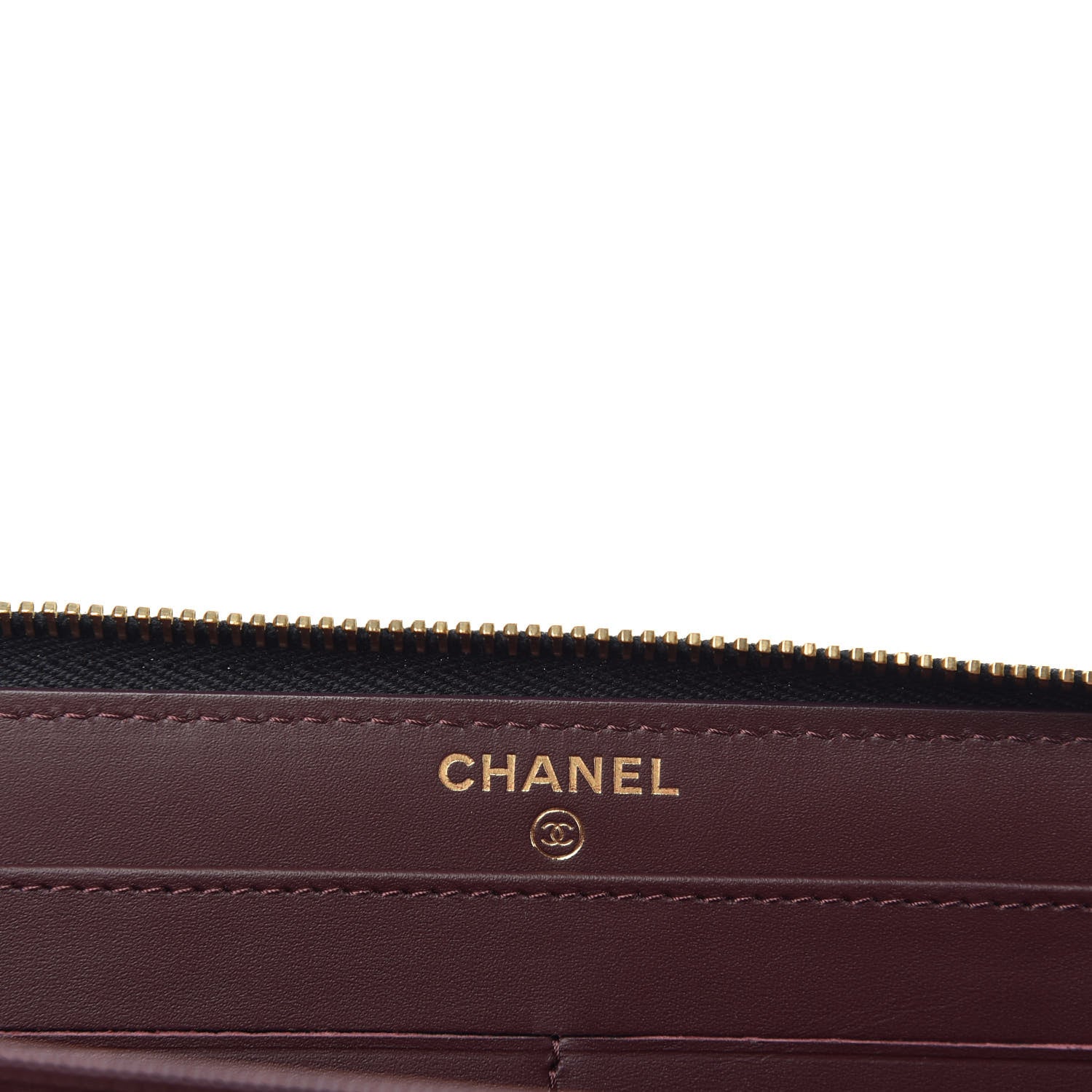 Chanel Caviar Quilted Large Gusset Zip Around Wallet Black 6 of 7