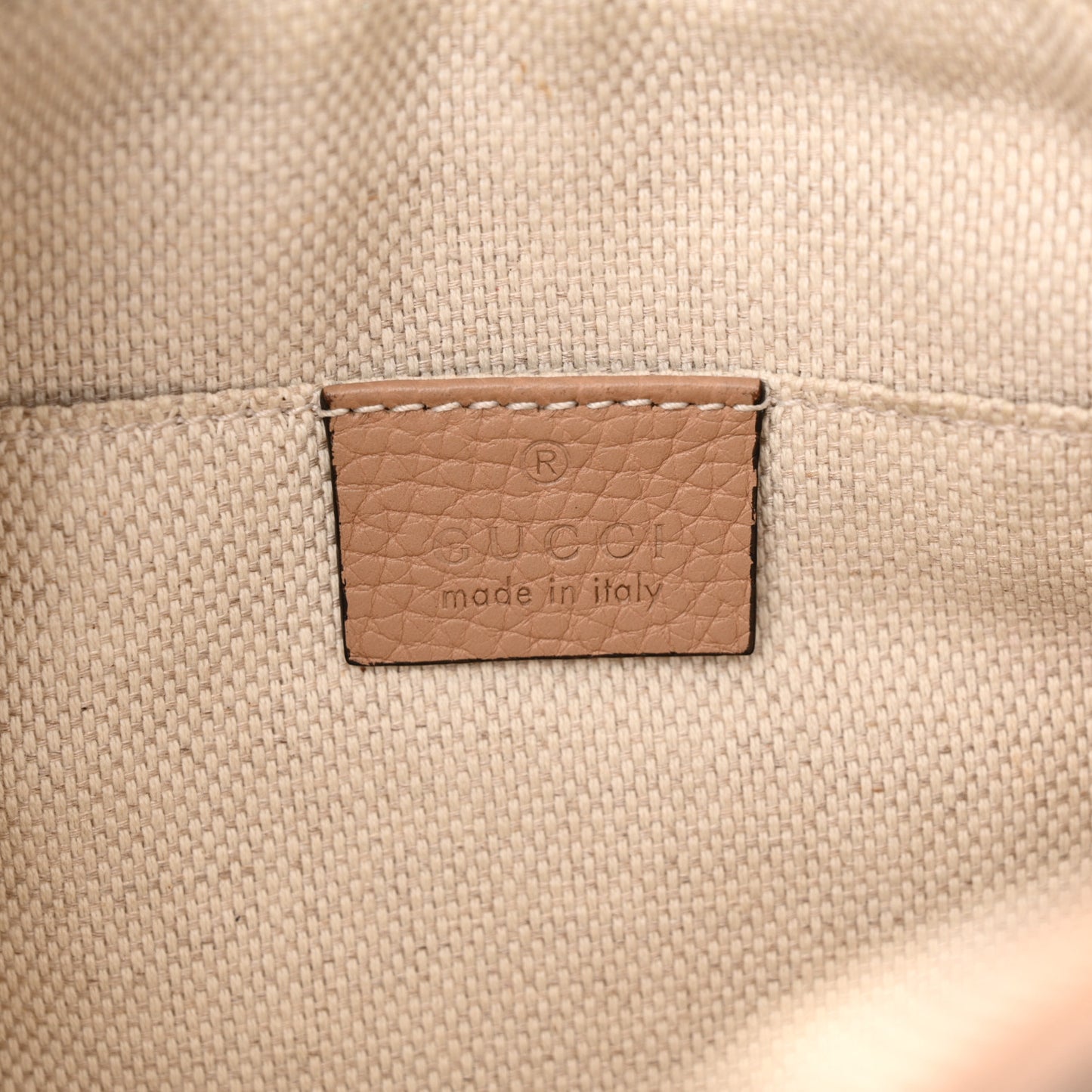 Pebbled Calfskin Small Soho Disco Bag Camelia