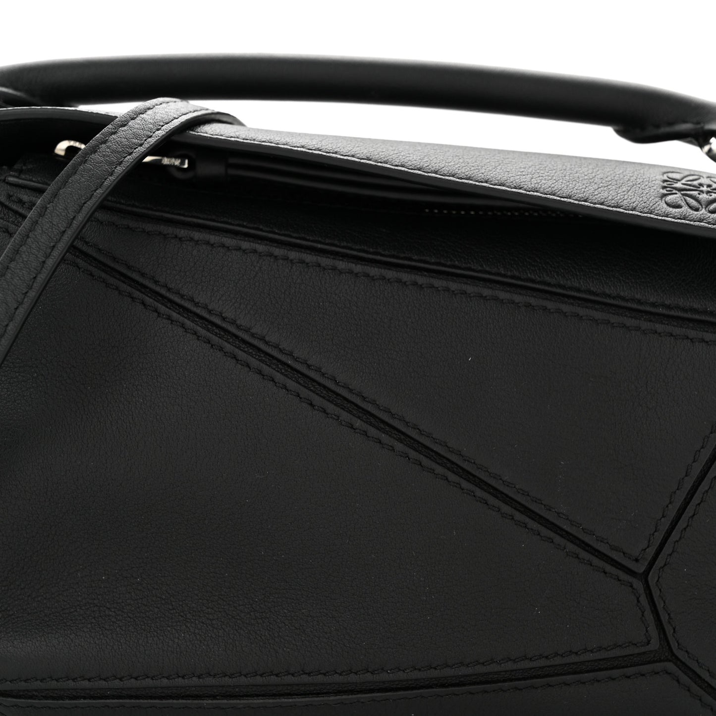 Calfskin Mini Puzzle Bag Black