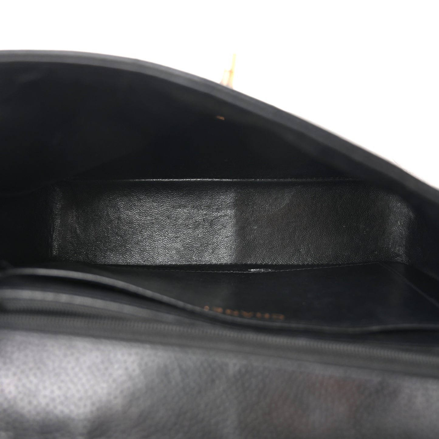 Caviar Vertical Quilted Small Single Flap Black