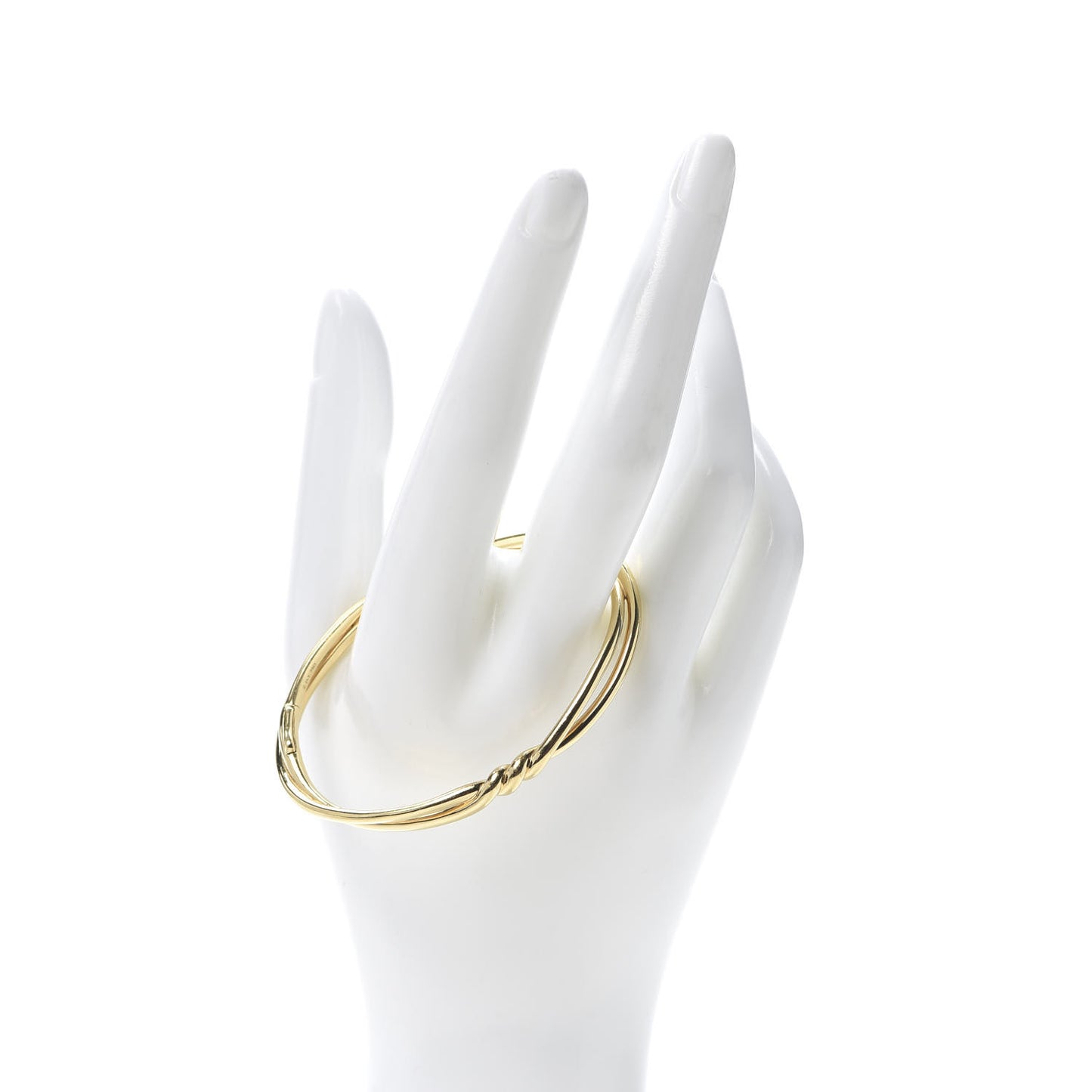 18K Yellow Gold Continuance Center Twist Bracelet