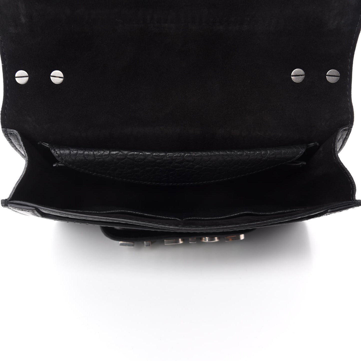 Canyon Grained Lambskin J'Adior Chain Flap Bag Black