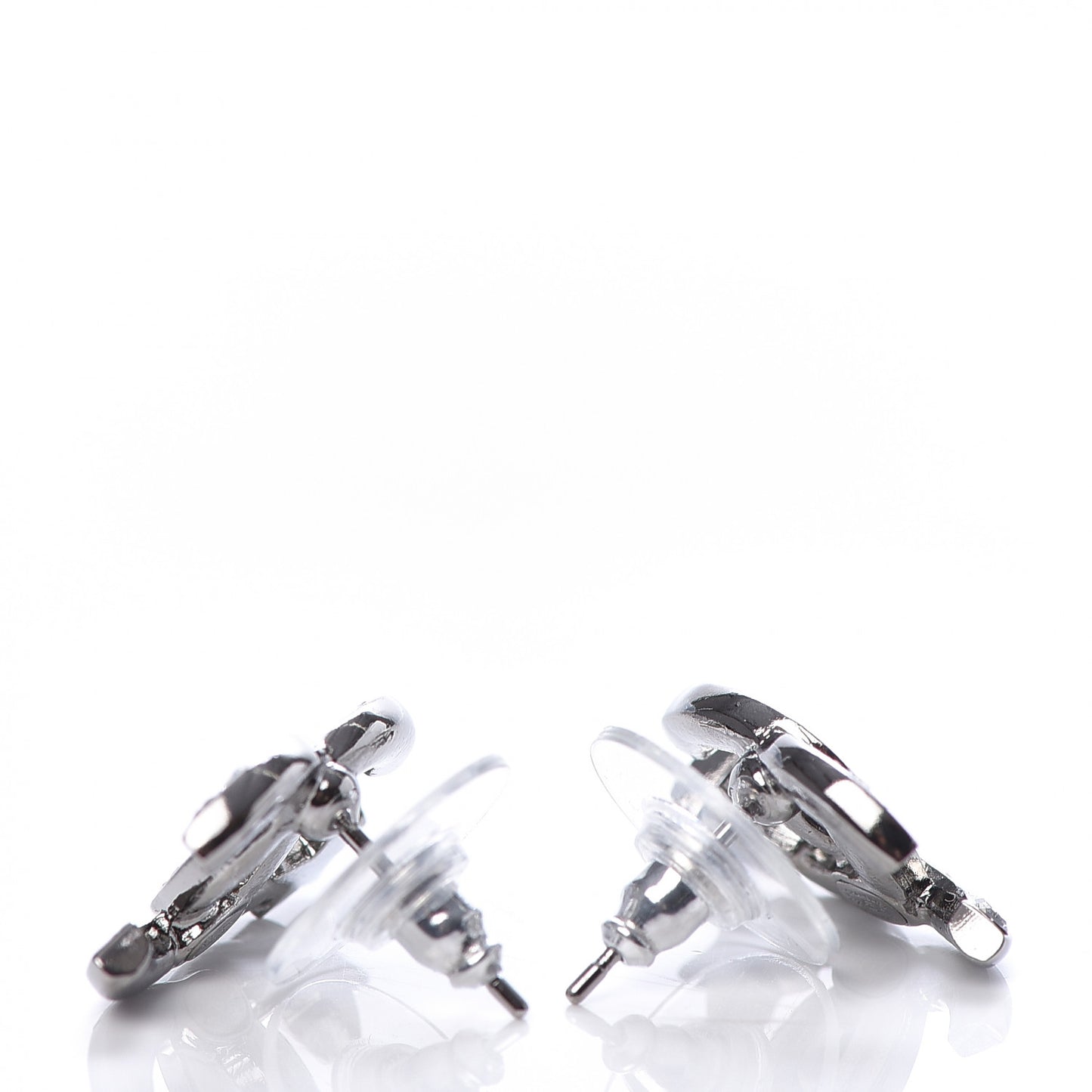 Crystal CC Starfall Earrings Silver