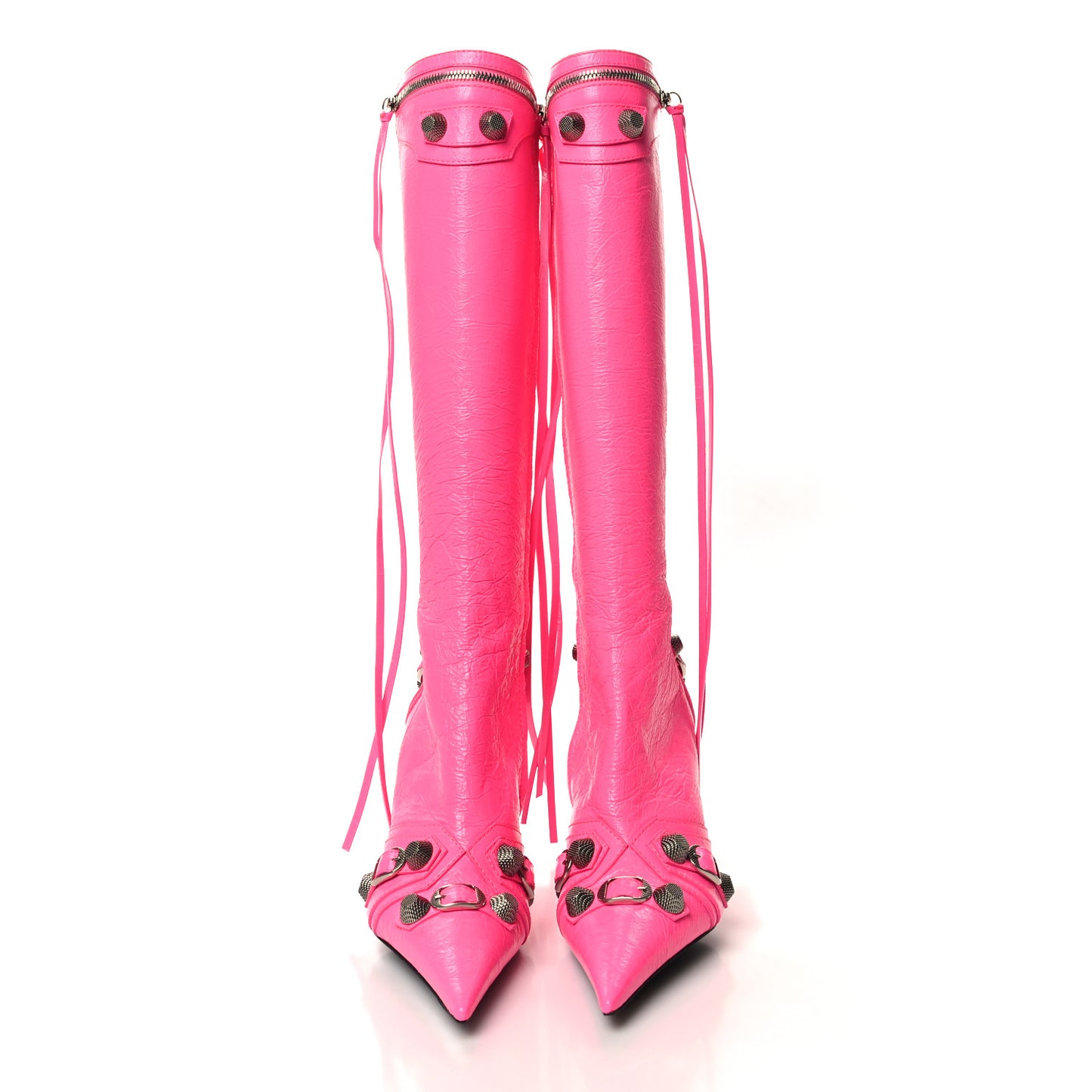 Agneau Arena Cagole 90mm Boots 38 Fluo Pink