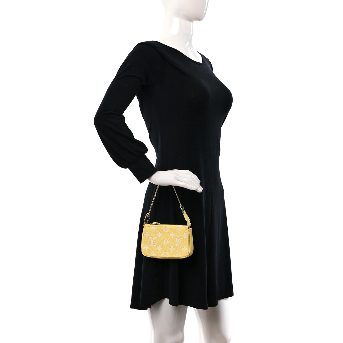 Empreinte Monogram Mini Pochette Accessories Lemon Curd Yellow