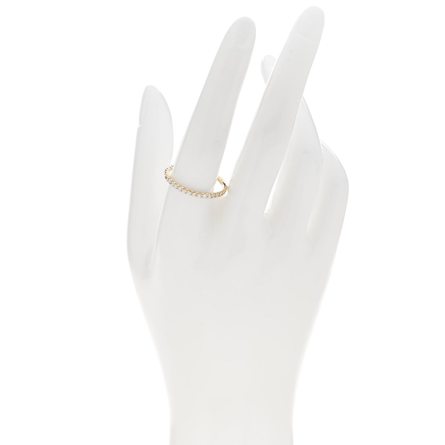 18K Yellow Gold Diamond 2mm Cable Collectibles Band Ring 60 9