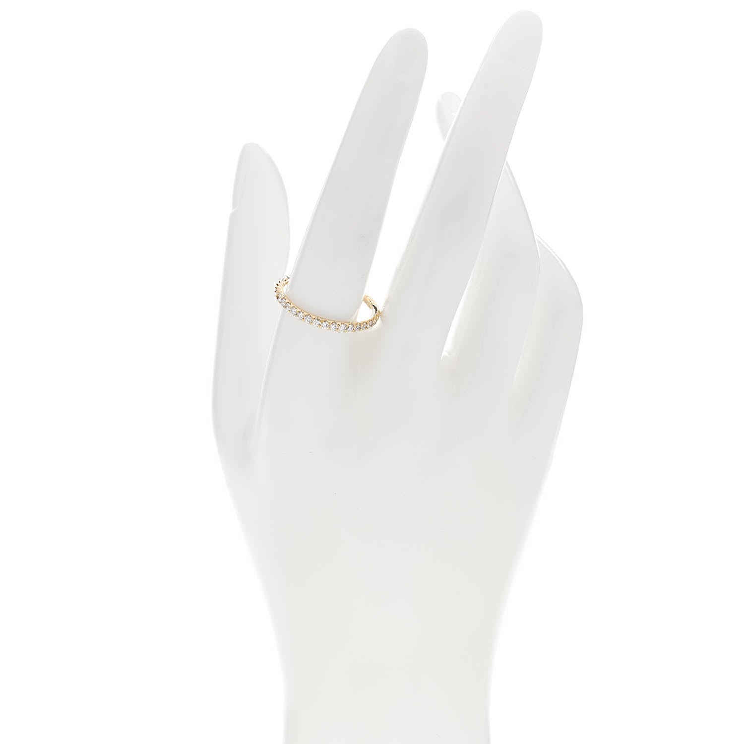 David Yurman 18K Yellow Gold Diamond 2mm Cable Collectibles Band Ring 60 9 2 of 5