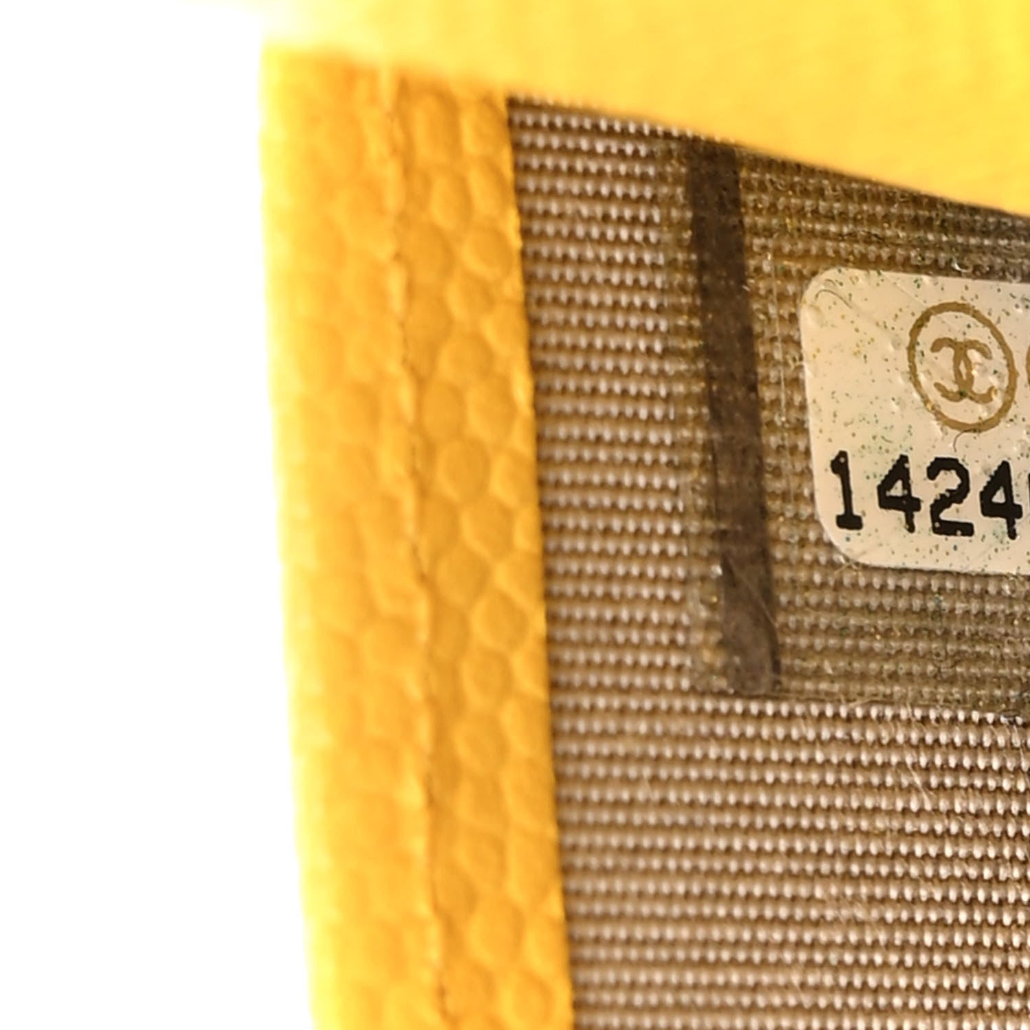 Chanel Caviar Sevruga Wallet on Chain WOC Yellow 7 of 15