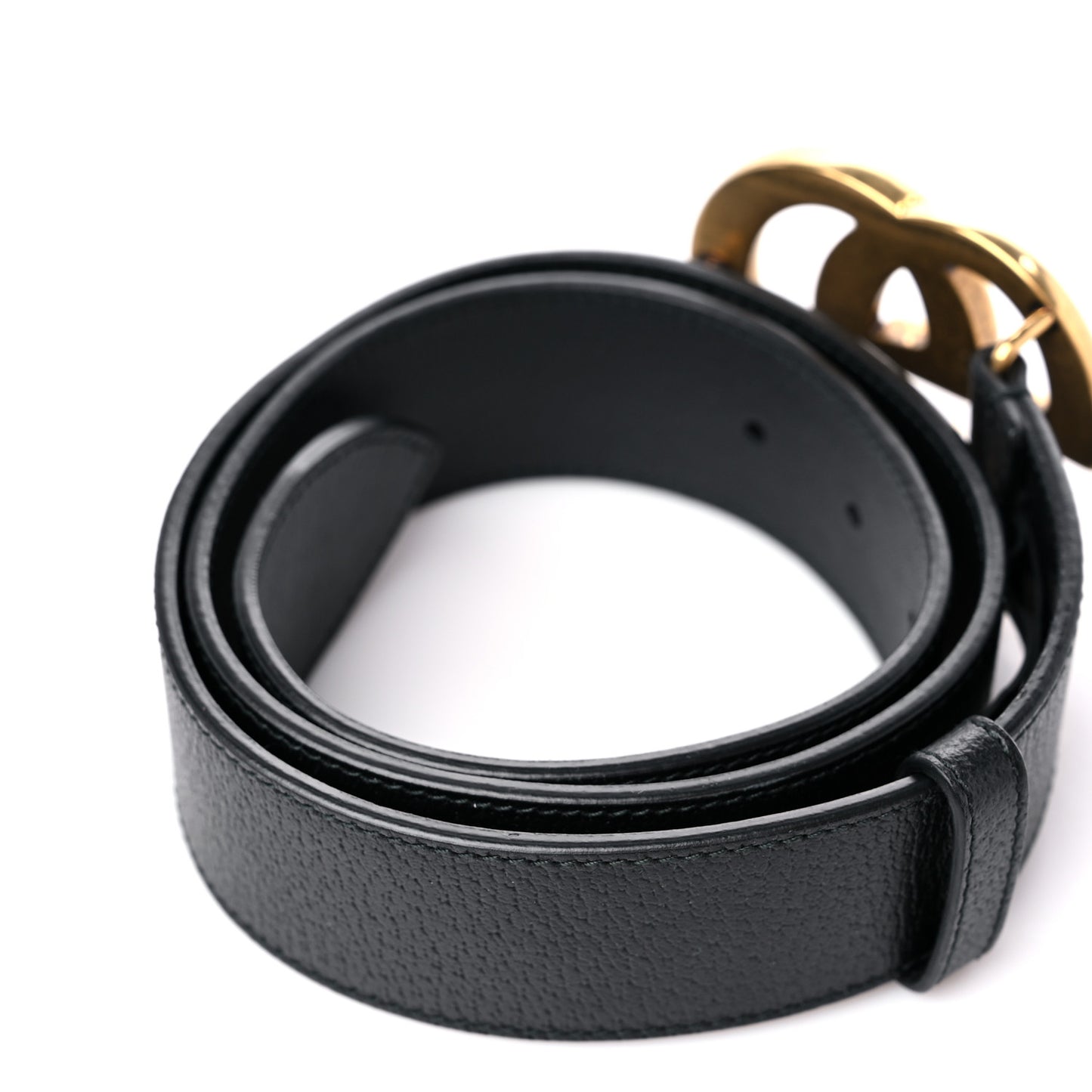 Textured Calfskin Double G 40mm Belt 80 32 Black