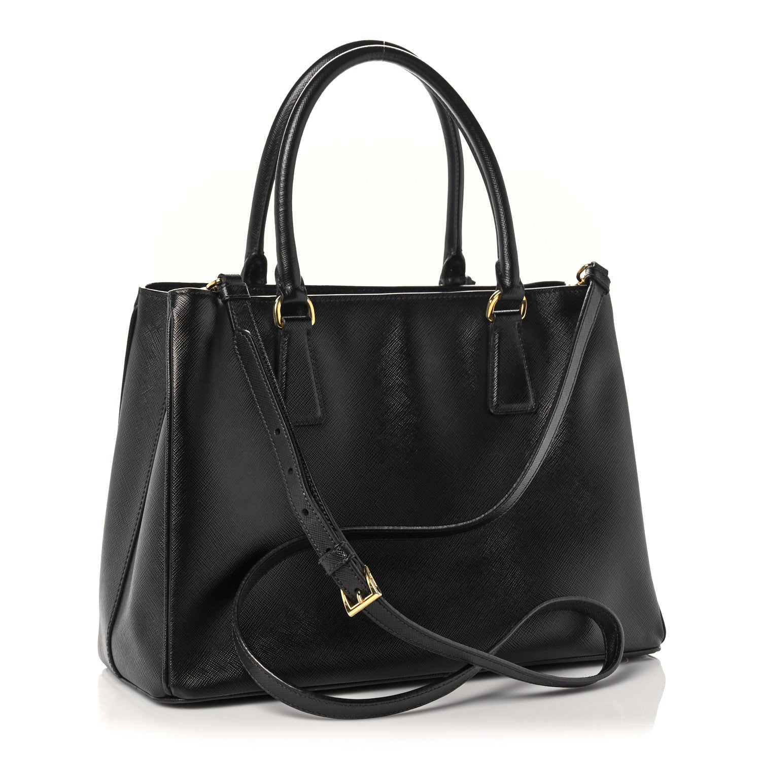 Prada Saffiano Lux Medium Tote Black 3 of 11