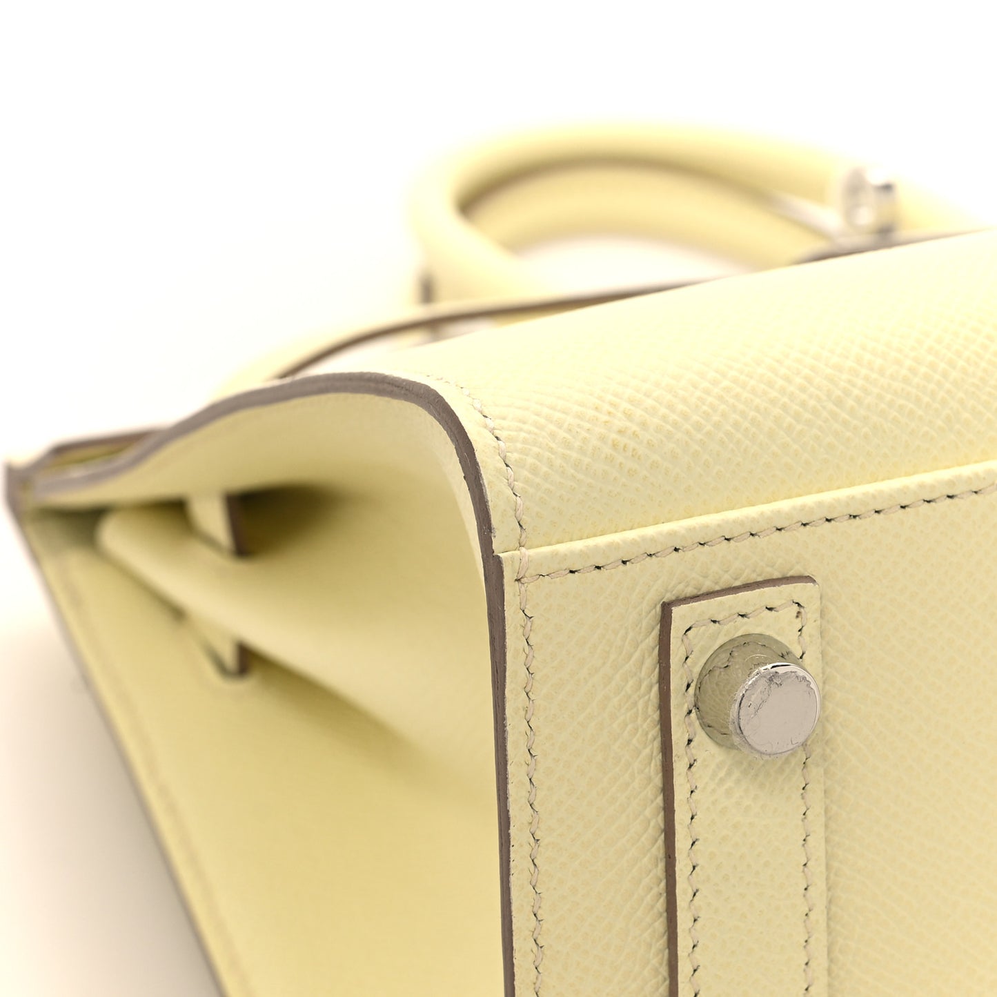 Epsom Birkin Sellier 25 Jaune Milton