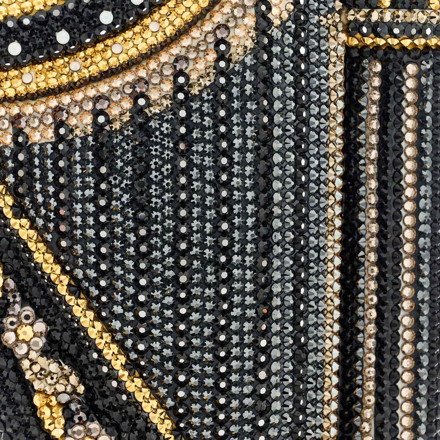 Judith Leiber Swarovski Crystal Carnegie Hall Harp Minaudiere Clutch Gold Multicolor 8 of 12