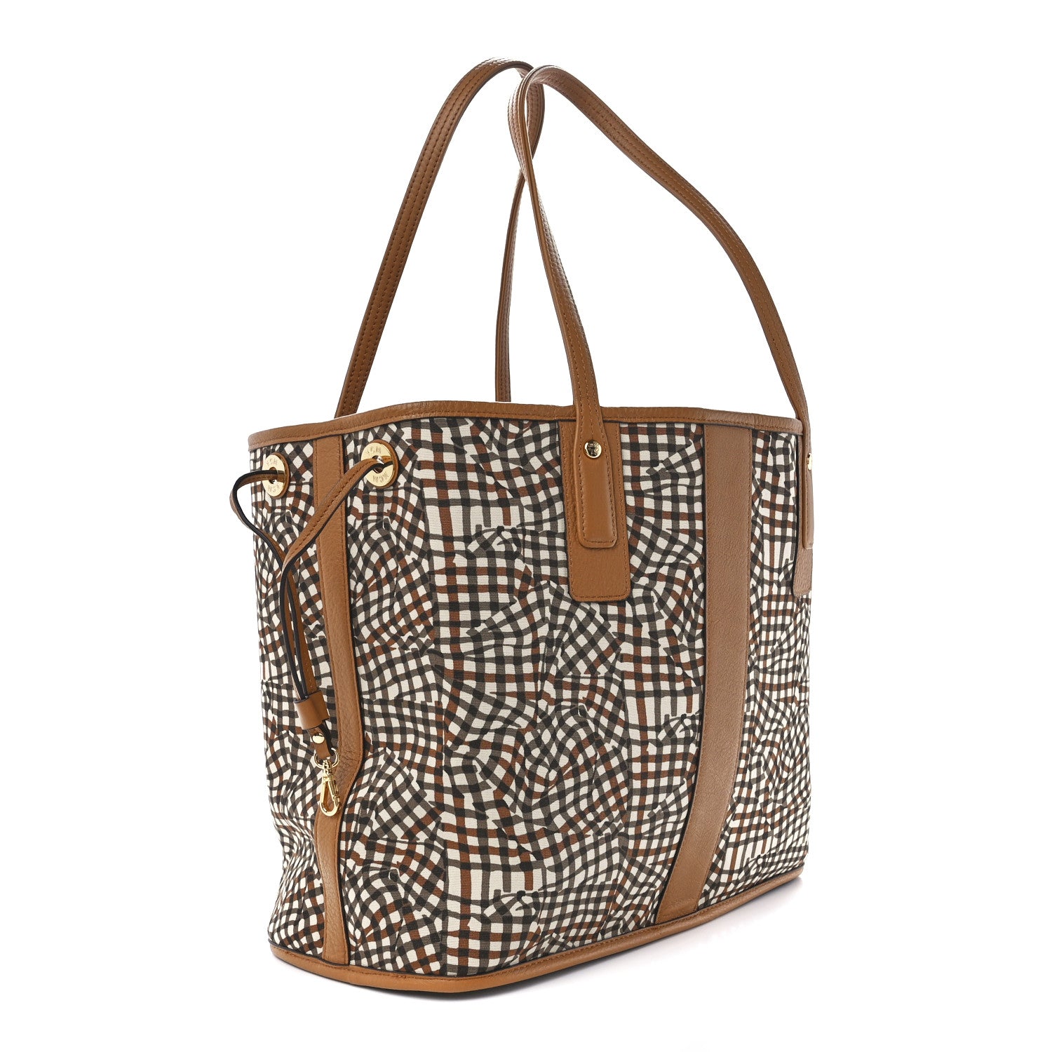 MCM Visetos Medium Liz Reversible Shopper Tote Cognac 11 of 20