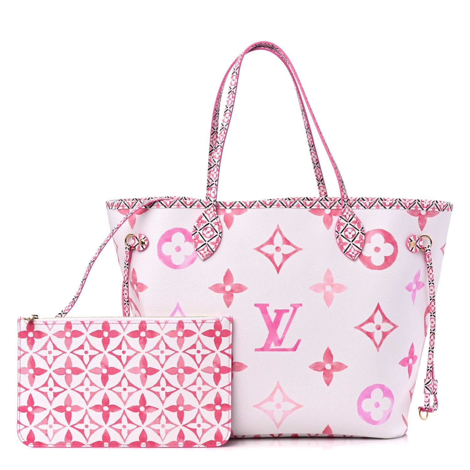 Louis Vuitton Monogram Giant By The Pool Neverfull MM Rose