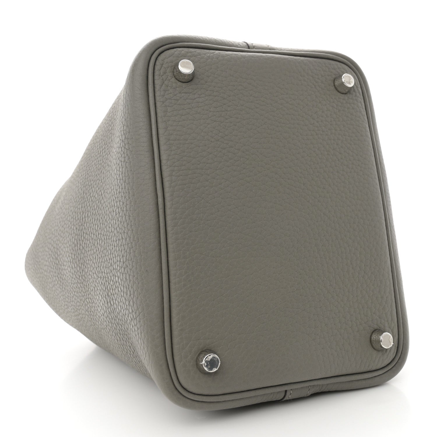 Hermes Taurillon Clemence Picotin Lock 18 PM Gris Meyer 4 of 10