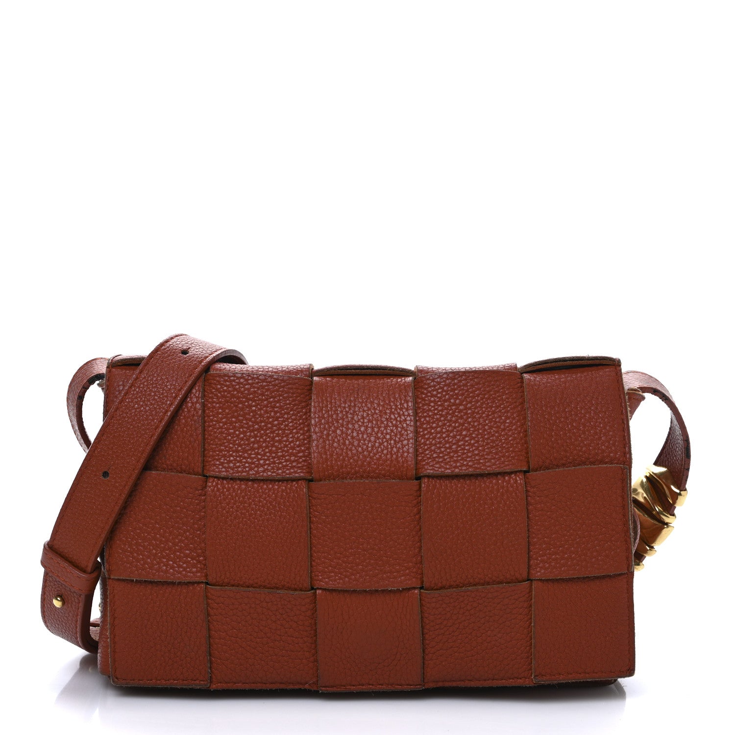 Bottega Veneta Grained Calfskin Maxi Intrecciato Cassette
