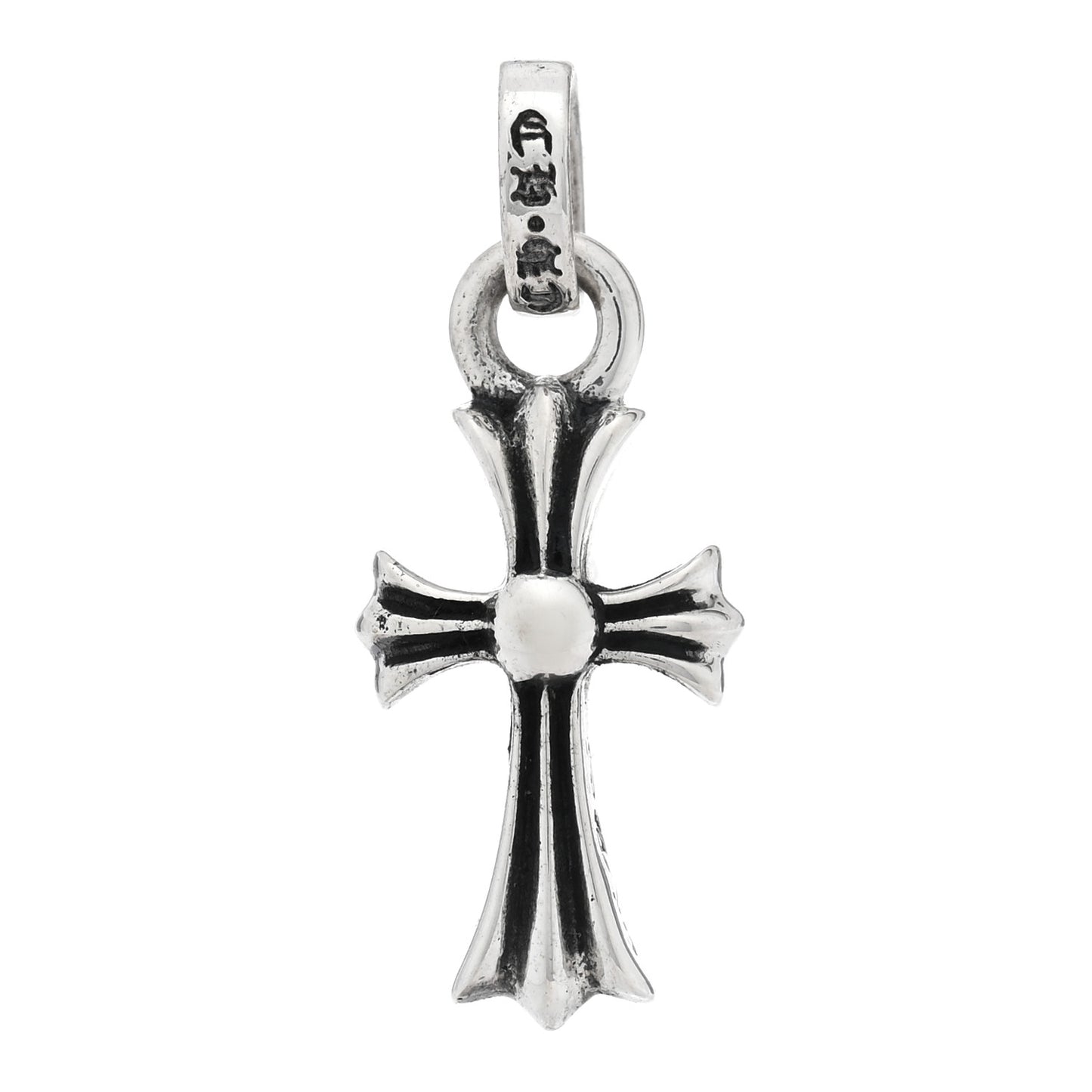 Sterling Silver Baby Fat Cross Single Earring