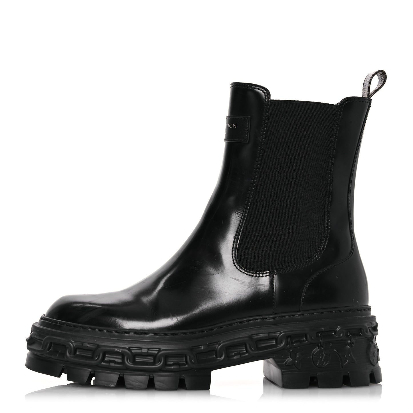 Calfskin Record Chelsea Boots 37 Black