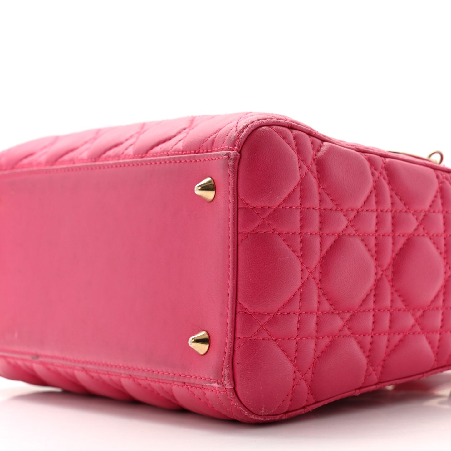 Lambskin Cannage Medium Lady Dior Pink